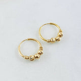 Candongas Trio 0.9gr / 1.2cm / Oro Amarillo 18K *