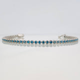 Pulso Circular Diamantes 2.20qts 7.5g / 17.05cm / 2.79mm Oro Blanco 18K