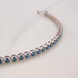 Pulso Circular Diamantes 2.20qts 7.5g / 17.05cm / 2.79mm Oro Blanco 18K