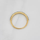 Anillo Churumbela Diamantes 0.35pts 1.25g / T6 3/4 Oro Amarillo 18K