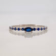 Anillo Churumbela Zafiros 0.25pts 1.05g / T5 3/4 Oro Blanco 18K