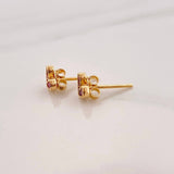 Topos Corazon Rubíes 0.54pts 1.15g / 7.11mm Oro Amarillo 18K