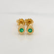Topos Gota Esmeraldas 10pts 1.15g / 4.32mm Oro Amarillo 18K