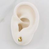 Topos Gota Esmeraldas 10pts 1.15g / 4.32mm Oro Amarillo 18K