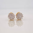 Topos Flor Tupida Diamantes 0.44pts 1.65g / 5.98mm Oro Amarillo 18K
