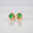 Topos Cuatro Garras Esmeraldas 20pts 0.8g / 3.12mm Oro Amarillo 18K