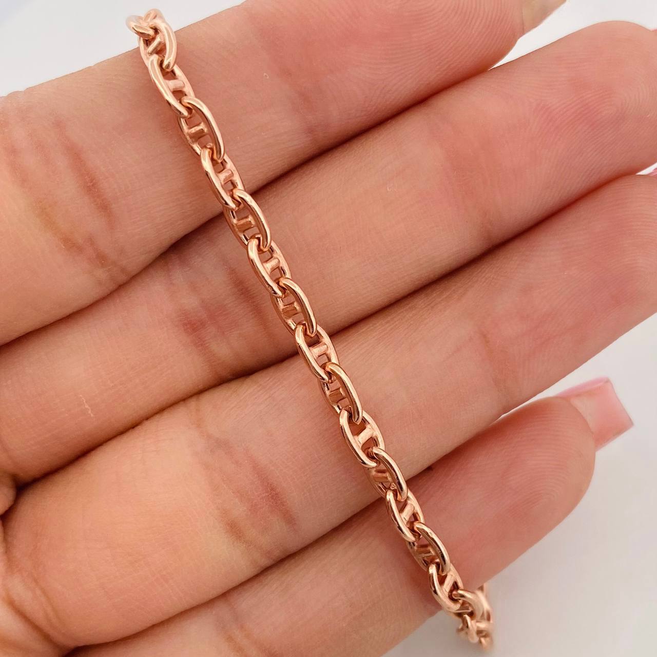 Pulso Escalera Volga 5.35g / 21.05cm / 3.94mm Oro Rosa 18K