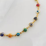 Pulso Ojos Turcos 3.75g / 19cm / 4.86mm Oro Amarillo 18K