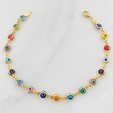 Pulso Ojos Turcos 3.75g / 19cm / 4.86mm Oro Amarillo 18K