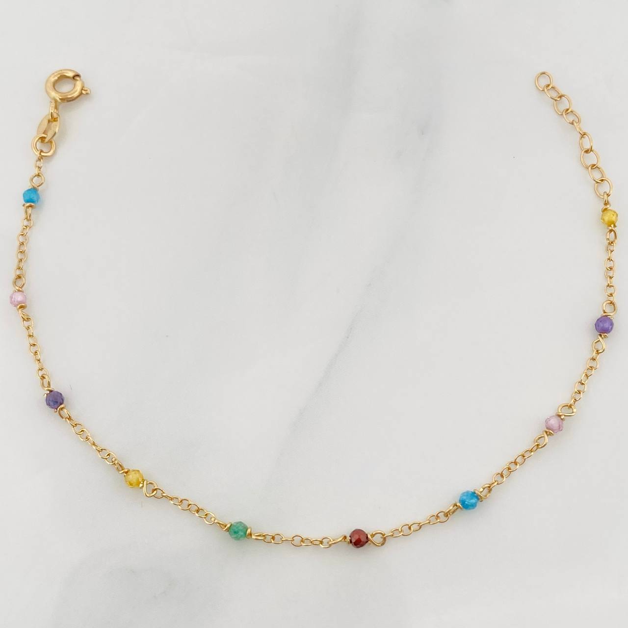 Pulso Bebé Aro Seguido 1g / 14cm / 1.32mm Oro Amarillo 18K
