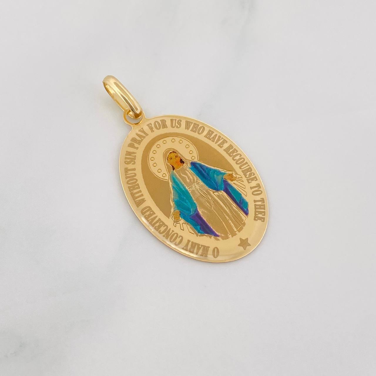 Dije Virgen de la Milagrosa 2g / 3.03cm Oro Amarillo 18K