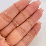 Cadena Aro Seguido 1.5g / 40cm / 1.75mm Oro Rosa 18K