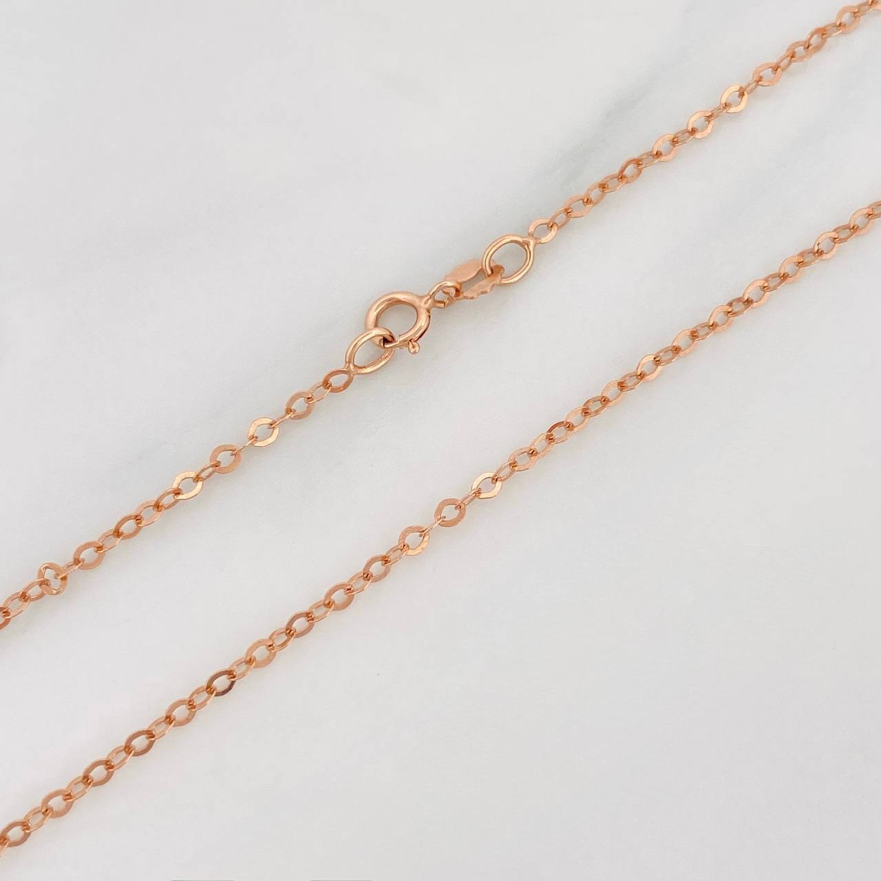 Cadena Aro Seguido 1.5g / 40cm / 1.75mm Oro Rosa 18K