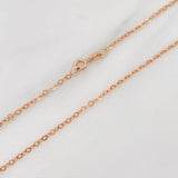 Cadena Aro Seguido 1.5g / 40cm / 1.75mm Oro Rosa 18K