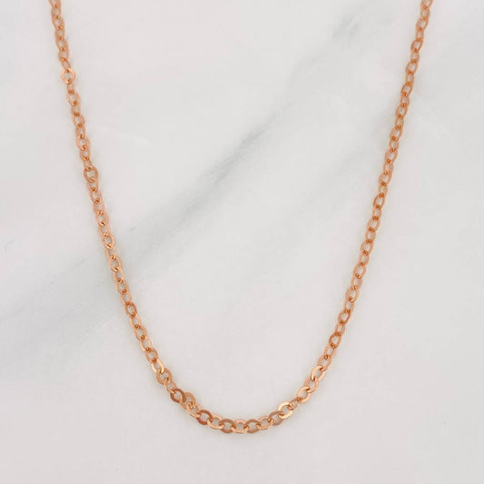 Cadena Aro Seguido 1.5g / 40cm / 1.75mm Oro Rosa 18K