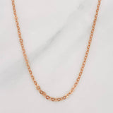 Cadena Aro Seguido 1.5g / 40cm / 1.75mm Oro Rosa 18K