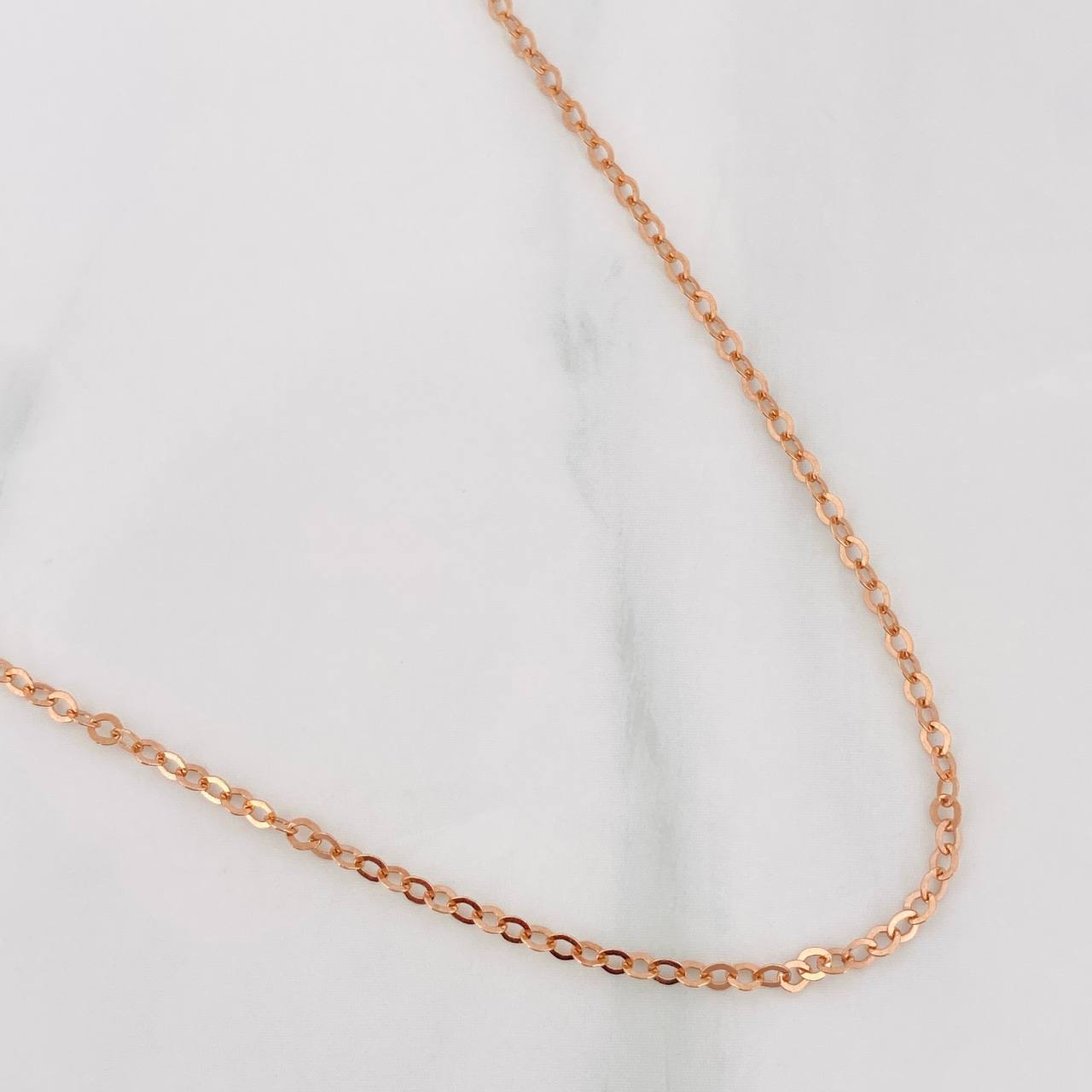 Cadena Aro Seguido 1.45g / 40cm / 1.75mm Oro Rosa 18K