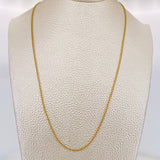 Cadena Cubana 1.15g / 40cm / 1.59mm Oro Amarillo 18K