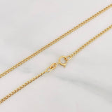 Cadena Cubana 1.15g / 40cm / 1.59mm Oro Amarillo 18K