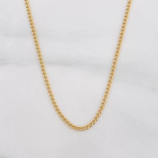 Cadena Cubana 1.15g / 40cm / 1.59mm Oro Amarillo 18K