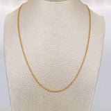 Cadena Singapur 1.45g / 40cm / 1.44mm Oro Amarillo 18K