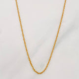 Cadena Singapur 1.45g / 40cm / 1.44mm Oro Amarillo 18K