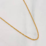 Cadena Singapur 1.45g / 40cm / 1.44mm Oro Amarillo 18K