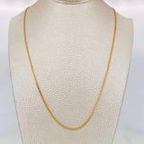 Cadena China 2.8g / 40cm / 1.65mm Oro Amarillo 18K