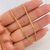 Cadena China 2.9g / 40cm / 1.71mm Oro Amarillo 18K