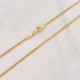 Cadena China 2.9g / 40cm / 1.71mm Oro Amarillo 18K