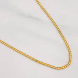 Cadena China 2.85g / 40cm / 1.6mm Oro Amarillo 18K