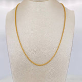 Cadena Lazo 1.65g / 45cm / 1.59mm Oro Amarillo 18K