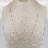 Cadena Veneciana 0.9g / 40cm / 0.58mm Oro Amarillo 18K