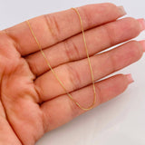 Cadena Veneciana 0.9g / 40cm / 0.58mm Oro Amarillo 18K