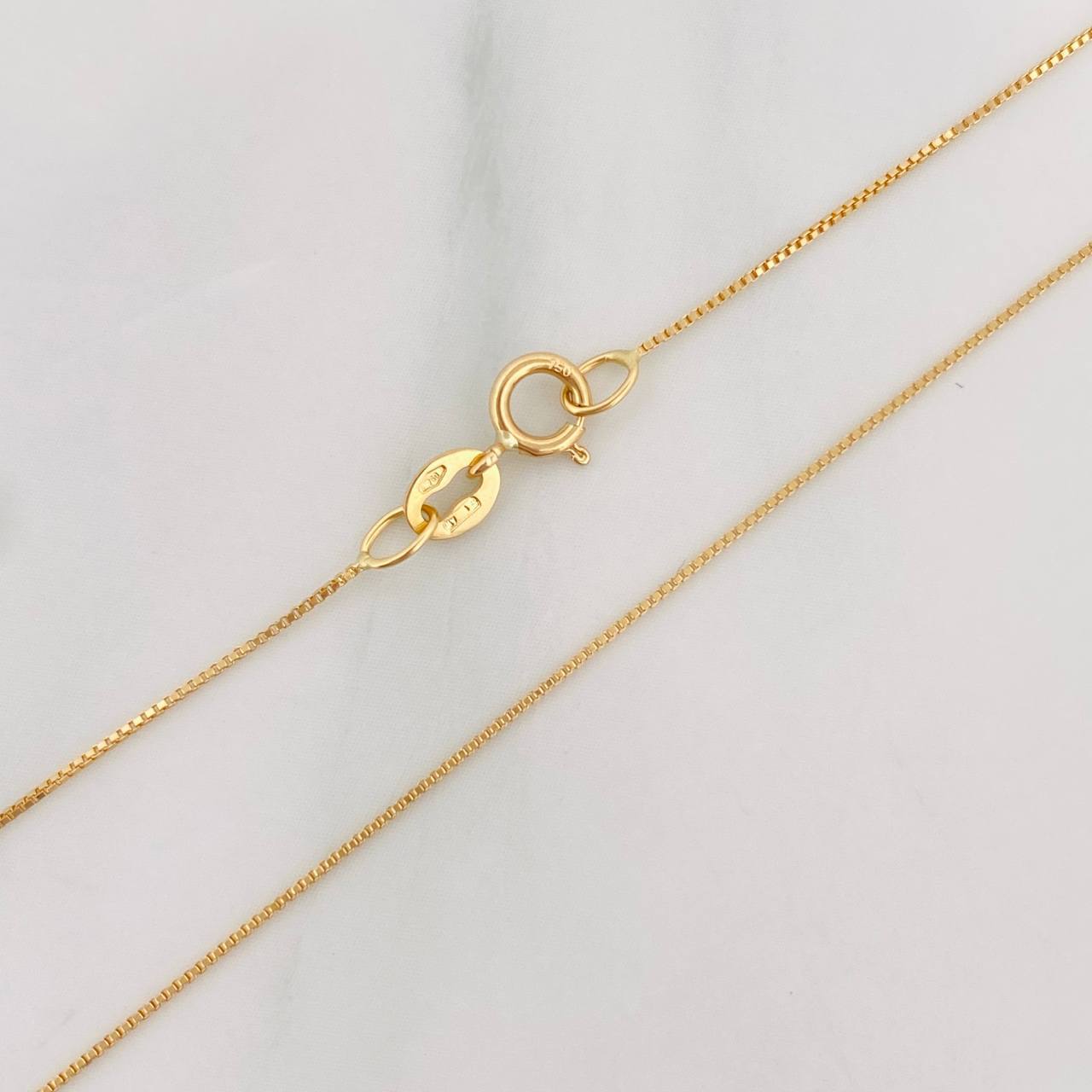 Cadena Veneciana 0.9g / 40cm / 0.58mm Oro Amarillo 18K