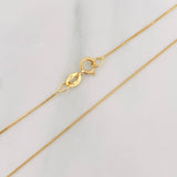 Cadena Veneciana 0.9g / 40cm / 0.58mm Oro Amarillo 18K