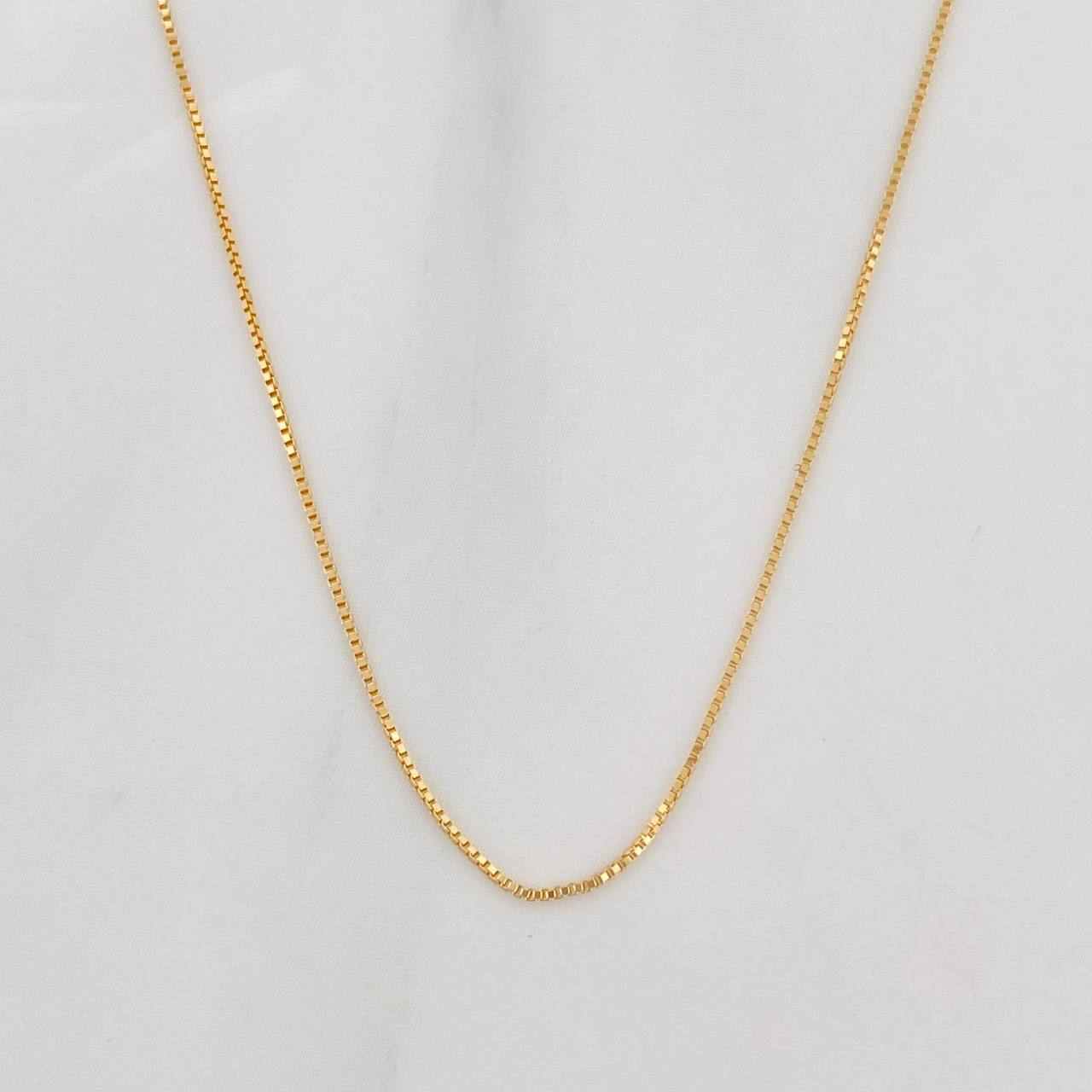 Cadena Veneciana 0.9g / 40cm / 0.58mm Oro Amarillo 18K