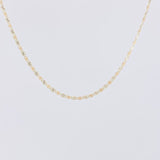 Cadena Escalera Diamantada 2.55g / 60cm / 1.8mm Tres Oros 18K