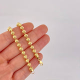 Cadena Militar Media Luna Diamantada 21.25g / 45cm / 4.9mm Oro Amarillo 18K