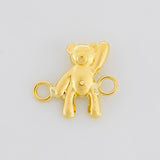 Herraje Oso Mano Arriba 0.3g / 1.1cm Oro Amarillo 18K