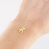 Herraje Oso Mano Arriba 0.3g / 1.1cm Oro Amarillo 18K