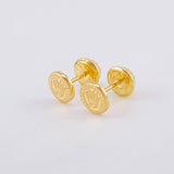 Topos Circulo Corona 0.5g / 5.7mm Oro Amarillo 18K
