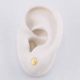 Topos Circulo Corona 0.5g / 5.7mm Oro Amarillo 18K