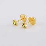 Topos Trio Círculos 0.55g / 3.5mm Oro Amarillo 18K