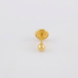 Piercing Topo Bola Lisa 0.2g / 1cm Oro Amarillo 18K