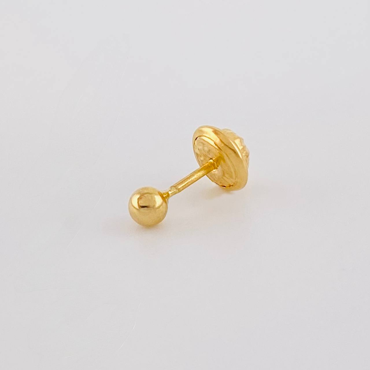 Piercing Topo Bola Lisa 0.2g / 1cm Oro Amarillo 18K