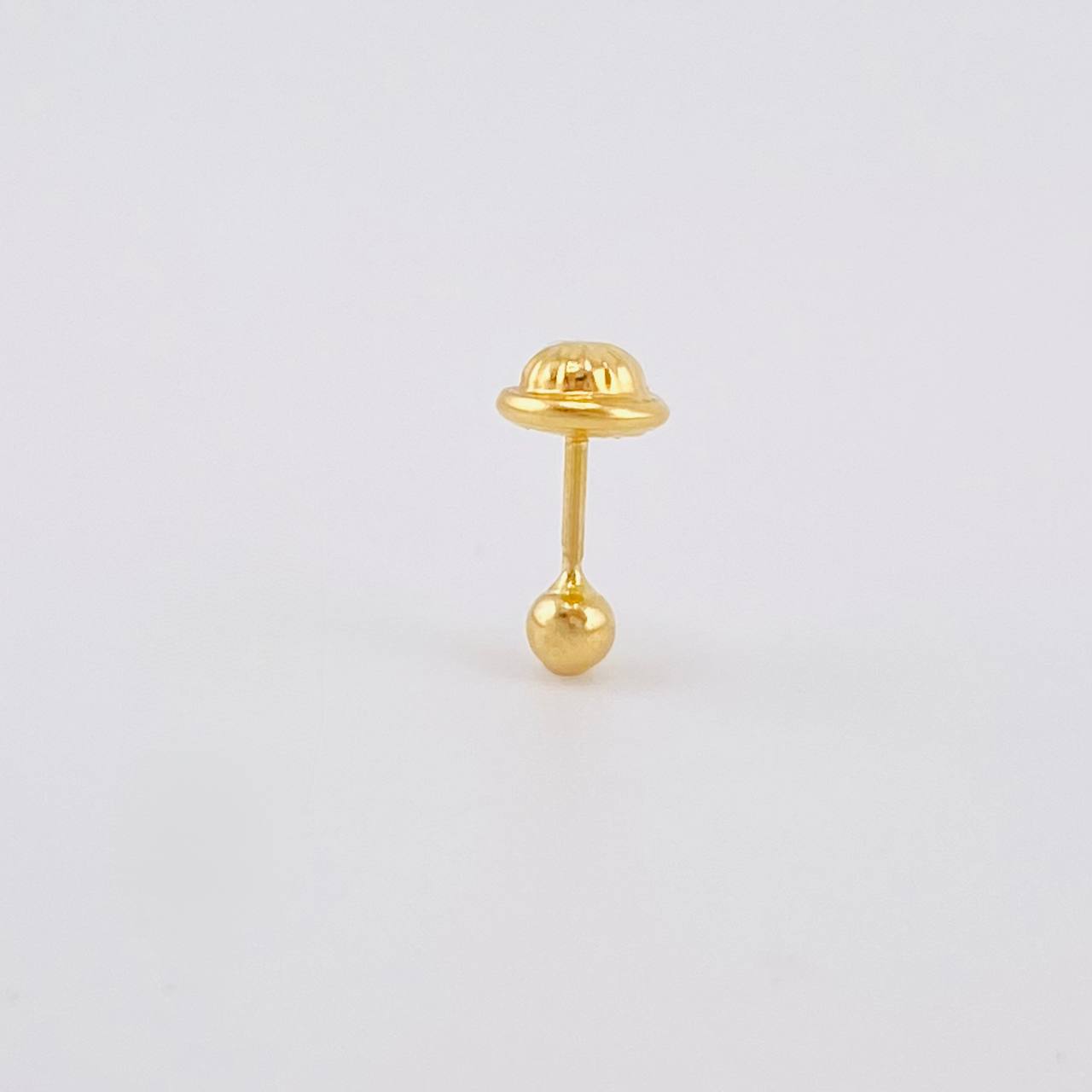 Piercing Topo Bola Lisa 0.2g / 1cm Oro Amarillo 18K