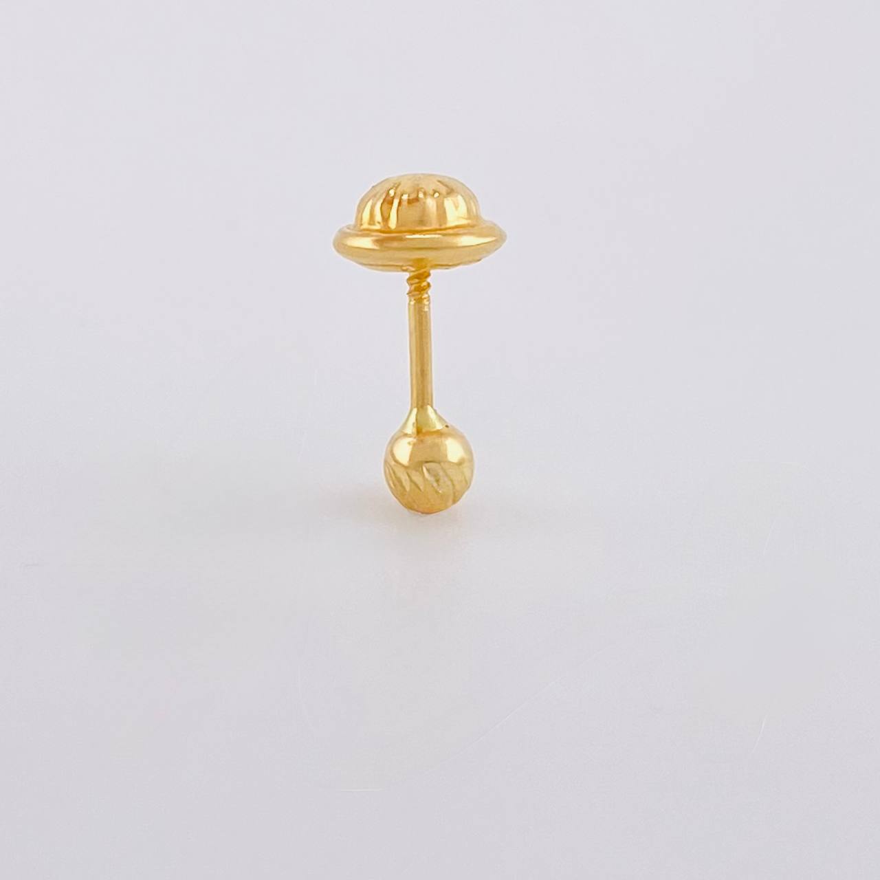 Piercing Topo Bola Diamantada 0.2g / 1cm Oro Amarillo 18K