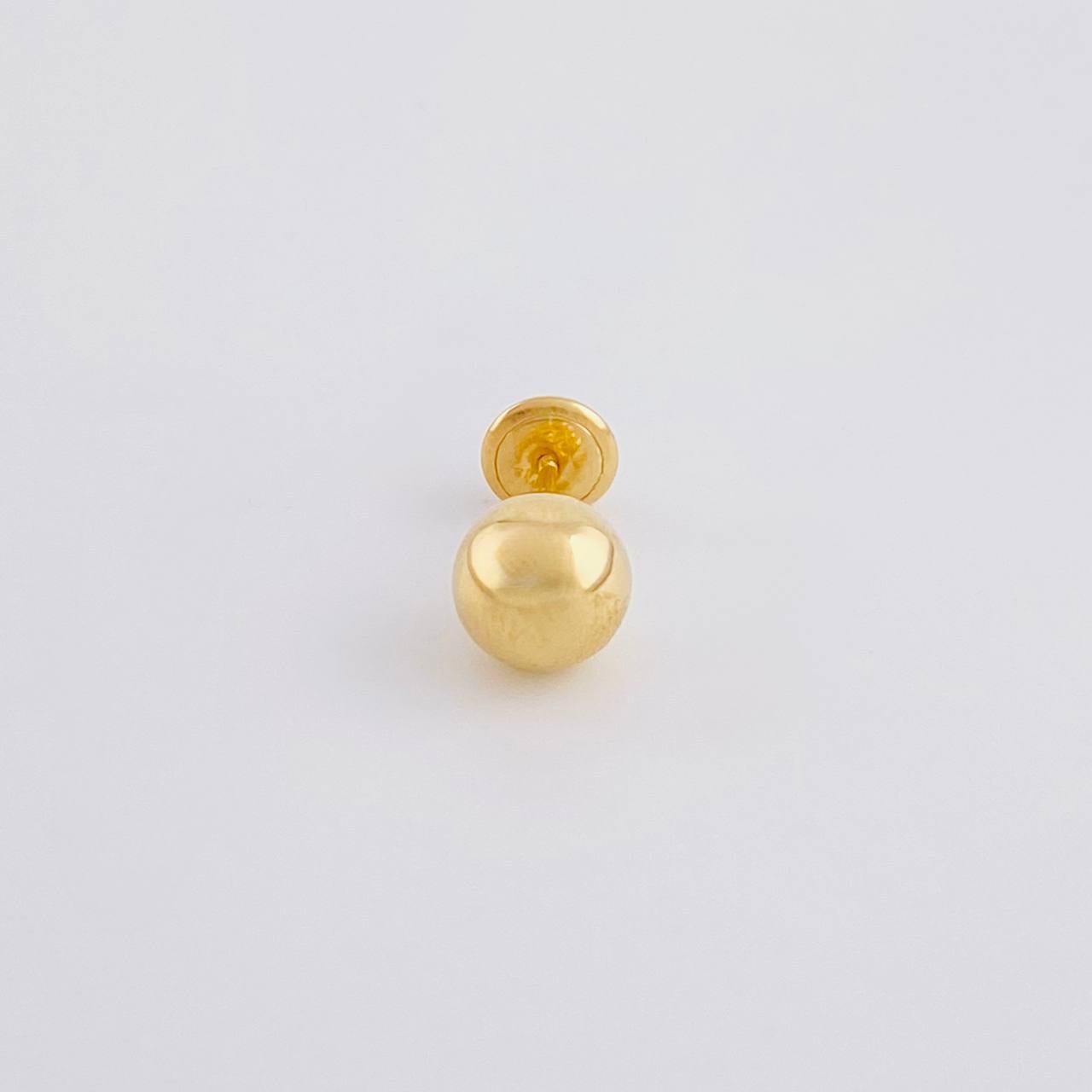Piercing Topo Bola Lisa 0.4g / 1.4cm Oro Amarillo 18K