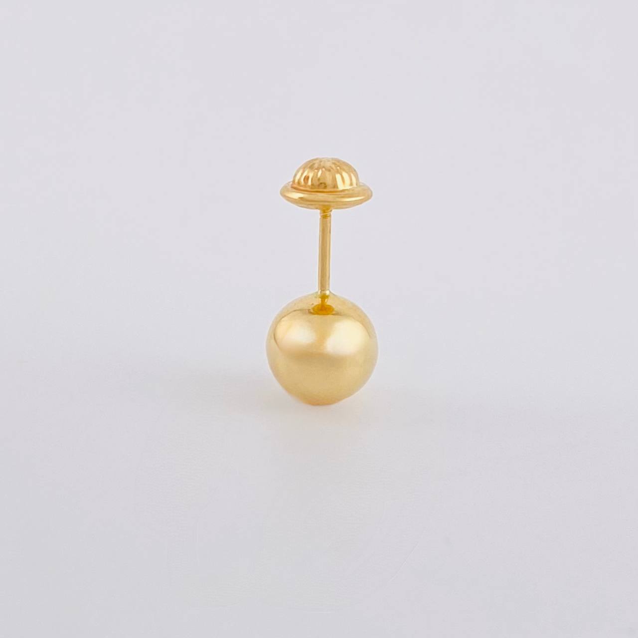 Piercing Topo Bola Lisa 0.4g / 1.4cm Oro Amarillo 18K